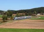 Der VT 110 und VT 113 bei einer Sonderfahrt von Amberg nach Schnaittenbach am 15.10.2011 unterwegs bei Godlricht.