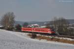 610 011 am 10.02.2012 als RE bei Sulzbach-Rosenberg