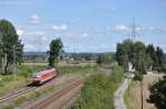 610 019 als RE3551 am 12.08.2012 im Bahnhof Irrenlohe