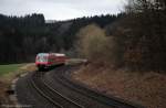 610 020 (95 80 0610 020-9 D-DB) als Leertriebwagen am 13.04.2013 bei Wurz