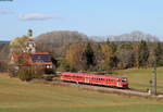 611 050-5 als RE 22326 (Neustadt(Schwarzw)-Trossingen) bei Löffingen 1.11.17