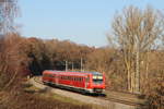 611 020-8 als RB 22311 (Rottweil-Villingen(Schwarzw)) bei Rottweil 18.11.18