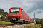 Nachschuss auf 611 034, als dieser am 20.09.2017 zusammen mit 611 036 als IRE (Basel Bad Bf - Ulm Hbf) bei Thayngen in Richtung Gottmadingen unterwegs war.