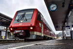 611 020 während seiner Pause am 13.01.19 in Sigmaringen 