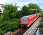 611 532 in Wasserburg auf dem Weg nach Friedrichshafen am 29.07.2007