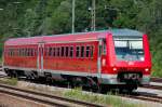 Ein neues Gesicht an der KBS 980 in Neuoffingen: 611 549-7 auf Dienstfahrt aus Donauwrth kommend, nach Ulm fahrend. (11.07.2008)