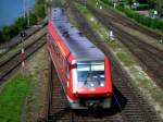 Der 611 534 am 30.08.2008 Bei der Einfahrt in Lindau Hbf.