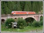 Am 01.08.2008 befuhr 611 039 die Gutachtalbrcke in Fahrtrichtung Donaueschingen.