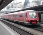 DB - Triebzge 611 016-7 und 611 529 im Bahnhof von Schaffhausen am 20.02.2009