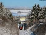 611 013-4 als RE 22307 (Rottweil-Neustadt(Schwarzw)) bei Hfingen 2.1.10