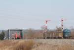 611 021 und 611 032 als IRE-Sprinter Ulm Hbf → Basel Bad Bf in Niederbiegen, 08.03.10