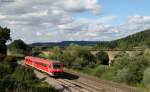 611 036-5 als RE 22315 (Rottweil-Neustadt(Schwarzw) bei Rottweil 13.8.11