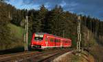 611 030-8 als IRE 3205 (Triberg-Ulm Hbf) bei St.Georgen 30.4.12