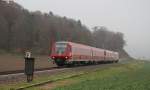 611 022-5 und 050-5 als IRE 3352 (Ulm Hbf-Basel Bad Bf) bei Beringen 18.11.12