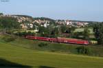 Zwei Triebwagen der Baureihe 611 verkehrten am 16.07.2013 als IRE 4239 von Lindau ber Ulm nach Stuttgart und konnten dabei bei Lonsee fotografiert werden.