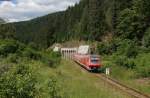 611 009-2  als RE 22308 (Neustadt(Schwarzw)-Rottweil) bei Neustadt 1.7.13