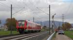 611 019-1 als IRE 3376 (Singen(Htw)-Basel Bad Bf) bei Wilchingen 5.11.13