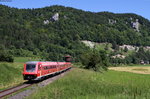 611 002-6 und 611 011-8 als IRE 3206 (Ulm Hbf-Neustadt(Schwarzw)) bei Hausen im Tal 23.6.16