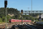 Planmäßig mit zwei Einheiten, ab und zu mit einer Einheit aber eher selten mit drei Triebwagen der Baureihe 611 unterwegs von Ulm nach Basel badischer Bahnhof.