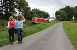 612 153 DB Regio bei Hochstadt/ Marktzeuln am 27.07.2017.