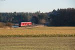 612 056 mit dem RE 3694 von Regensburg nach Hof bei Oberteich, 30.12.2016