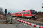 612 579 rangiert am 15.03.2018 im Bahnhof Hergatz