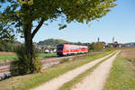 612 992 mit dem RE 3556 von Regensburg Hbf nach Nürnberg Hbf bei Sulzbach-Rosenberg, 30.09.2018