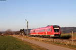 612 118-9 als RE 57649 (Ulm Hbf-Kempten(Allgäu)Hbf) bei Bad Grönenbach 29.12.19