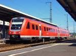 612 085-1 steht am 14.07.07 als IRE von Aalen nach Ulm HBF auf Gleis 3 des Aalener Bahnhofs zur Abfahrt bereit.