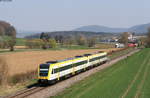 612 111-4 und 612 052-0 als IRE 3068 (Singen(Htw)-Waldshut) bei Grießen 8.4.20