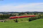 612 049-6 und 612 143-7 als RE 3288/RE 3388 (Augsburg Hbf-Lindau Hbf/Oberstdorf) bei Günzach 13.7.20