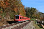 612 083-6 und 612 143-7 als RE 3288 (Augsburg Hbf-Lindau Hbf) bei Knechtenhofen 25.10.20