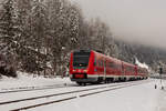 612 154 mit einem weiteren 612er kurz vor Oberstaufen.