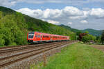 612 170 als RE 3018/3558 (Neustadt (Waldnaab)/Regensburg Hbf - Nürnberg Hbf) bei Hersbruck rechts der Pegnitz, 10.05.2020