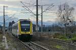 612 554 als IRE 3 / 3043 von Basel Bad Bf nach Ulm am 01.12.2021 in Meckenbeuren