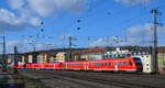 612 130-4 als RE 3778 & zwei weitere 612er als RE 3758 beginnen pünktlich ihre Reise in Würzburg Hbf nach Bad Kissingen bzw.