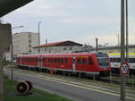 Von einer Anhöhe konnte ich,am 24.April 2022,den 612 007 im Werk Erfurt fotografieren.