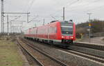 DB 612 026 als RE 3660 von Glauchau (Sachs) nach Göttingen, am 21.02.2023 in Seebergen.