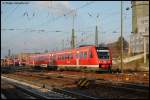 612 075-2 fhrt am 18.11.07 als IRE 3231 von Aalen nach Ulm Hbf, aufgenommen bei der Ausfahrt von Aalen.