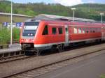 612 539-7 mit RB nach Hagen faehrt am 06.05.2008 puenktlich in den Bahnhof Arnsberg ein.