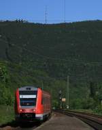 612 134 + 612 xxx sind am 10.05.08 als Lr in Richtung Kaiserslautern bei Lambrecht in der Pfalz unterwegs.