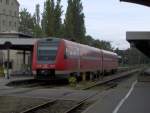 Ein BR 612 steht als Regio abgestellt in Lindau Hbf.