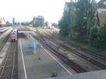 Lindau Hbf blick Richtung Tanganlange am 21.03.08 und links auf Gleis 7, 612 084-4/584-3 und 612 075-2/575-1