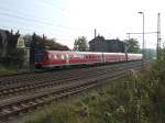 Doppelpack 612er bei der Durchfahrt Bahnhof Neumark(Sachs.).Seit die DB den ICE Verkehr auf Franken-Sachsen Magistrale eingestellt hat,fhrt man damit Ersatz.Ich finde ein Armutszeugnis fr die DB.