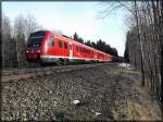 Eine Dreifachtraktion 612er unterwegs von Dresden nach Nrnberg.Bei Mehltheuer fotografiert.