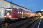 612 066 im September 2006 ist in Schwandorf abfahrbereit nach Nrnberg.