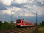 612 134 als RegionalExpress unterwegs von Mainz in Richtung Bingen im August 2009.