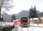 612 579 - 612 079 als Sonderzug nach Oberstdorf in Fischen, 31.10.2010.