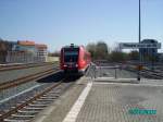 Ein 612 521 bei der Einfahrt in Plauen (Vogt)Ob Bf von Dresden Hbf auf Gleis4 zur weiterfahrt nach Nürnberg Hbf.