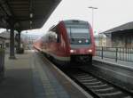 Hier 612 662 als RE4 nach Halle(Saale) Hbf., bei der Einfahrt am 8.4.2010 in Wernigerode.